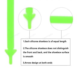 Luminous Silicone Shoelaces Night Glow No Tie Shoe laces Elastic Laces Sneakers Kids Adult Rubber Shoelace for Shoes 12Pcs