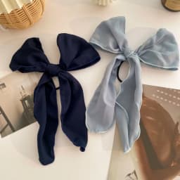 Korean Bow-Knot Elastic Hair Bands For Women Girls Accessories Fashion Hair Band Long Ribbon Bow Ponytail Hair Tie Scrunchies