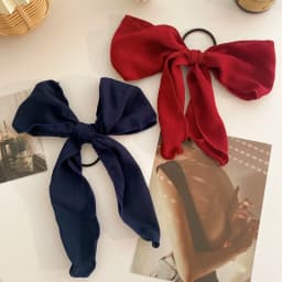 Korean Bow-Knot Elastic Hair Bands For Women Girls Accessories Fashion Hair Band Long Ribbon Bow Ponytail Hair Tie Scrunchies