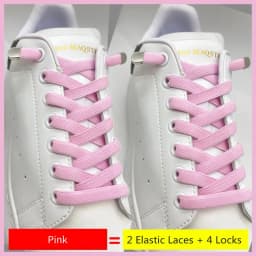 No Tie Shoe laces Elastic Laces Sneakers 8MM Widened Flat Elastic Shoelaces without ties Kids Adult Shoelace Shoes Accessories