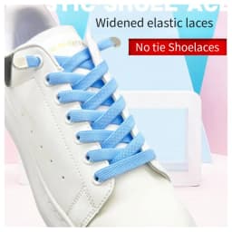 No Tie Shoe laces Elastic Laces Sneakers 8MM Widened Flat Elastic Shoelaces without ties Kids Adult Shoelace Shoes Accessories
