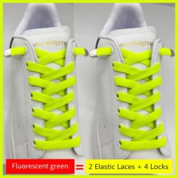 No Tie Shoe laces Elastic Laces Sneakers 8MM Widened Flat Elastic Shoelaces without ties Kids Adult Shoelace Shoes Accessories