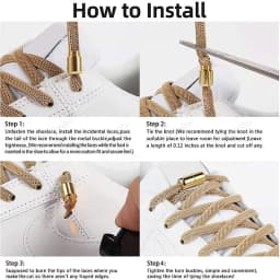 Multicolor Lock No Tie Shoe laces Elastic Sneakers Laces For Kids Adults and Elderly Quick Elastic Athletic Running Shoelace