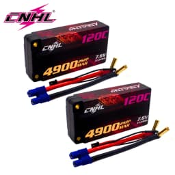 2pcs CNHL Lipo Battery 2S 7.6V 4000mAh 4900mAh 5200mAh 120C HV Shorty Hard Case With EC3 Plug For RC Car Airplane Truck Boat