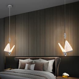 Modern Pendant Lights Butterfly Led Chandelier Ceiling Lamp Bedside Living Dining Room Kitchen Island Decor Hanging Fixture