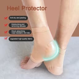 Silicone Heel Protector Feet Skin Care Socks Sleeve Feet Pads for Heel Relief Plantar Fasciitis Heel Pain Reduce Pressure