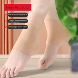 Silicone Heel Protector Feet Skin Care Socks Sleeve Feet Pads for Heel Relief Plantar Fasciitis Heel Pain Reduce Pressure