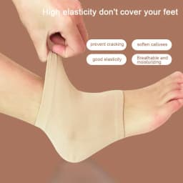 Silicone Heel Protector Feet Skin Care Socks Sleeve Feet Pads for Heel Relief Plantar Fasciitis Heel Pain Reduce Pressure