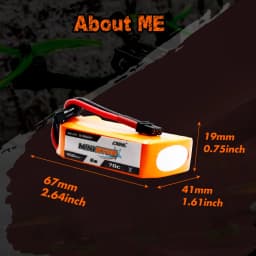 2PCS CNHL 6S 22.2V 450mAh Lipo Battery 70C Ministar With XT30 Plug For Mini Quad FPV Drone RC Quadcopter Helicopter Airplane