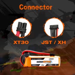 2PCS CNHL 6S 22.2V 450mAh Lipo Battery 70C Ministar With XT30 Plug For Mini Quad FPV Drone RC Quadcopter Helicopter Airplane