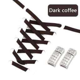 Elastic Laces Sneakers Luxury Diamond Magnetic Lock Shoelaces Without ties Kids Adult No Tie Shoe laces 8MM Width Flats Shoelace