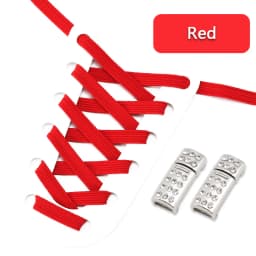 Elastic Laces Sneakers Luxury Diamond Magnetic Lock Shoelaces Without ties Kids Adult No Tie Shoe laces 8MM Width Flats Shoelace