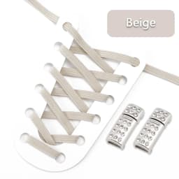 Elastic Laces Sneakers Luxury Diamond Magnetic Lock Shoelaces Without ties Kids Adult No Tie Shoe laces 8MM Width Flats Shoelace