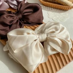 1PC Winter Velvet Bowknot Hair Clips Hand Tie Large Pigtail Bows Hairpin For Women Girls Satin Temperament Elegant Accessoires