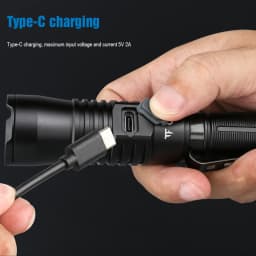Trustfire T30R LEP Tactical Flashlight 460Lumen La-ser 1100M High Power Led USB Flashlight 18650 Rechargeable Self Defense Torch