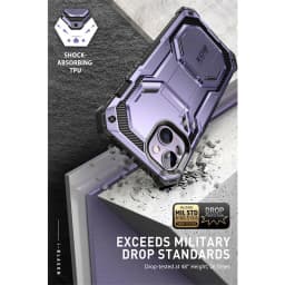 For iPhone 14 Plus Case 6.7" I-BLASON Armorbox Full-Body Rugged Kickstand Holster Protective Case with Built-in Screen Protector
