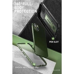 For iPhone 14 Plus Case 6.7" I-BLASON Armorbox Full-Body Rugged Kickstand Holster Protective Case with Built-in Screen Protector