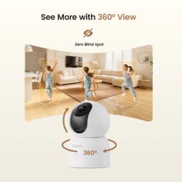 ZOSI C518 Indoor Pan/Tilt Smart Security IP Camera 2K/4K 360° Baby Pet Monitor AI Human Tracking 2.4G/5G WiFi Surveillance Cam