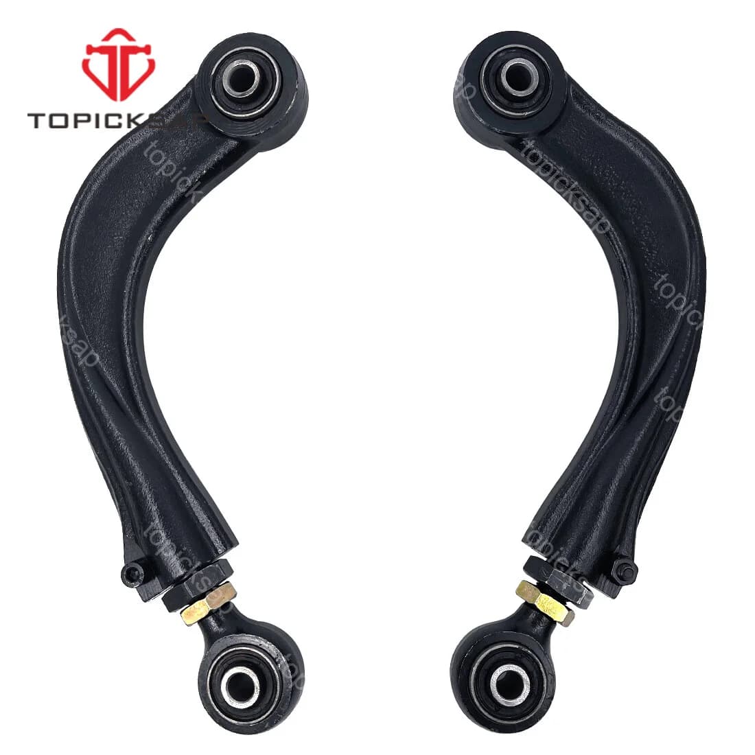 TOPICKSAP Pair Kit Adjustable Rear Upper Control Arm for MAZDA 3 5 FORD FOCUS C-MAX VOLVO C30 C70 S40 V50 2000 - 2017
