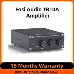 Fosi Audio TPA3116D2 Stereo Amplifier Receiver 2 Channel Mini HiFi Power Amplifier Audio For Home Speakers Bass Treble