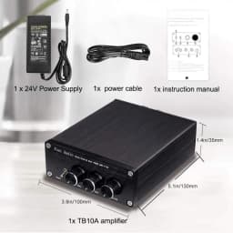 Fosi Audio TPA3116D2 Stereo Amplifier Receiver 2 Channel Mini HiFi Power Amplifier Audio For Home Speakers Bass Treble