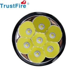 TrustFire J18 18650 LED Flashlight Super Bright 8000 Lumens Water Resistant 5 Light Modes Large Tactical Torch