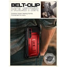 For Samsung Galaxy S24 Case SUPCASE UB Pro Heavy Duty Rugged Case with 2 Front Frames Built-in Screen Protector & Kickstand