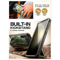 For Samsung Galaxy S24 Case SUPCASE UB Pro Heavy Duty Rugged Case with 2 Front Frames Built-in Screen Protector & Kickstand