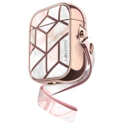 I-Blason Cosmo Case Designed For Airpods, 360 Degree Protective Stylish Marble Case Cover Compatible with AirPods 1st/2nd