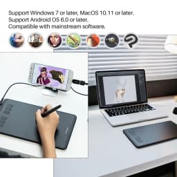 HUION Ultralight Graphic Tablets H640P H950P Digital Tablet Drawing Pen Tablet With Battery-Free Stylus for PC Android Phone