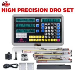 2 Axis 3 Axis Dro Set Digital Readout and 2/3PCS Linear Scale Encoder Ruler 0.005mm TTL Travel Length 0-1000mm for Lathe Milling