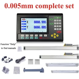 19 Languages 2 Axis LCD DRO/3 Axis LCD DRO SET Digital Readout AC220V/110V with 2/3 Pieces 100-1000mm Linear Scale Lathe Milling