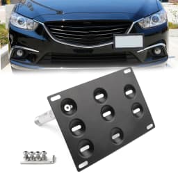 Areyourshop Bumper Tow Hook License Plate Mount Bracket Holder For Mazda 3 For Mazda 6 CX5 MX5 License Plate Holder Accessories