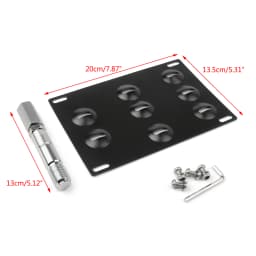 Areyourshop Bumper Tow Hook License Plate Mount Bracket Holder For Mazda 3 For Mazda 6 CX5 MX5 License Plate Holder Accessories
