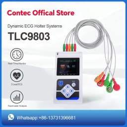 CONTEC TLC9803 3 Channels Recordable Machine Dynamic ECG Holter System monitoring tester Monitor health care