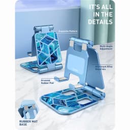Adjustable Cell Phone Stand Holder I-Blason Phone Dock Multi Angle Compatible with Smart Phone For iPhone For Android Smartphone