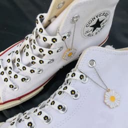 Little Daisies Shoelaces Cartoon Printing Fashion Women Men Shoes laces High-top Canvas Sneakers Shoelace AF1 Sports Shoelaces