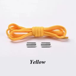 Semicircle No Tie Shoelaces Elastic Shoe laces Sneakers shoelace Metal Lock Lazy Laces for Kids and Adult One size fits all shoe