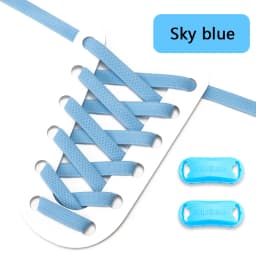 1Pair Elastic Laces Sneakers Tennis No Tie Shoelaces Adults Kids 8MM Wide Flats Rubber Shoelace Without Ties Shoes Accesories