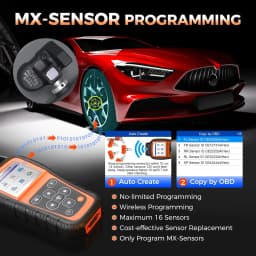 TPMS Programming Tool OTOFIX TireGo 808 TPMS Relearn Tool Activate All Sensor Program MX-Sensor 315 433MHz Tire Pressure Monitor