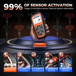 TPMS Programming Tool OTOFIX TireGo 808 TPMS Relearn Tool Activate All Sensor Program MX-Sensor 315 433MHz Tire Pressure Monitor