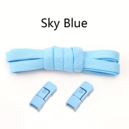 No Tie Shoe laces Colorful Press Lock Flats Shoelace Without ties 8mm Thick Tennis Elastic Laces for Sports Shoes Accessories