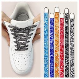 New Cashew Flower Elastic laces Sneakers Kids Adult 8MM Flat Shoelace without ties No tie Shoelaces for Shoes Accessories