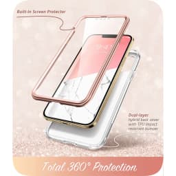 For iPhone 13 Pro Case 6.1 inch (2021 Release) I-BLASON Cosmo Slim Full-Body Protective Case with Built-in Screen Protector