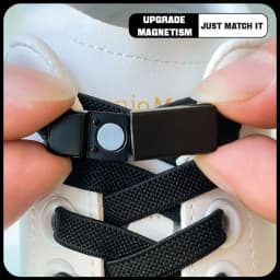 Magnetic Lock Shoelaces without ties Elastic Laces Sneakers No Tie Shoe laces Kids Adult Running Tennis 8mm Width Flat Shoelace