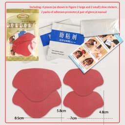 4pcs Invisible Heel Stickers Sport Running Shoe Insoles Heel Liner Grips Protector Patch Adjust Size Protect Heel Foot Care Tool