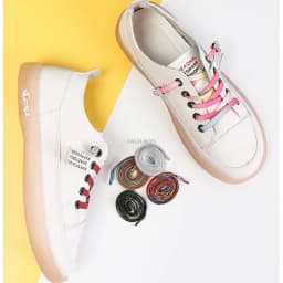 1Pair No Tie Shoelaces Elastic Flat Candy colors Lazy Shoelace Diamond Shoes Lace Lock Kids Adult Unisex Sneakers Shoe Strings