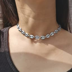 Coffee Beans Link Chain 7/9/11MM Necklace Gold Color Silver Color Stainless Steel Men Women Geometric Rope Jewelry Wholesale