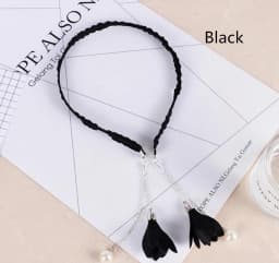 Tassel Earring Hair Hoop Novelty Women Girl Hairbands Sweet Hair Bezel Streamer Pandent Headband Fashion Hair Accessories