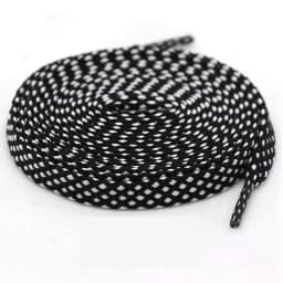 1pair shoelace Fashion Polyester Sneaker Shoe Lace Colors Checkered Double Layer Hollow Flat Shoelaces 100/120/140CM